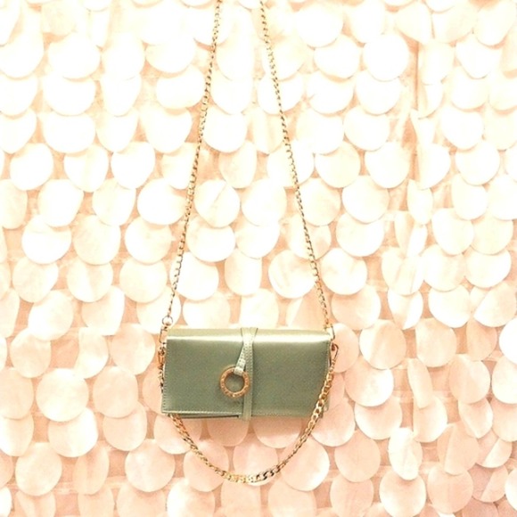 BVGARI with BOX CROSSBODY Authentic Satin Clutch Handbag w added 2 Gold … - Picture 13 of 16